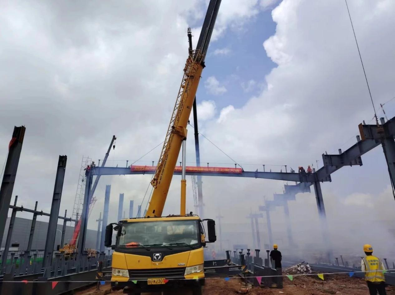 Iphrojekthi yokwakha yokukhiqizwa kweChery Kd Construction e-Beam, i-Eihe yabona i-Chery Automobile qingdao base Mase Comvernct Project iwine ibhidi 