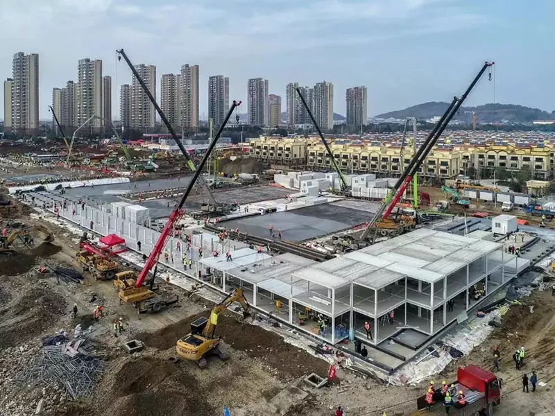 Isakhiwo se-modular sensimbi esibhedlela